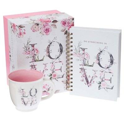 Love Journal and Mug Boxed Gift Set for Women
