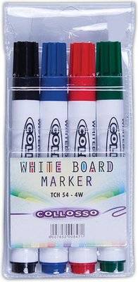 Collosso Bullet Point Whiteboard Markers (Wallet of 4) Picture 1
