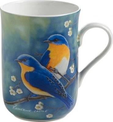 Maxwell & Williams Birds of the World Katherine Castle Mug (300ml) (Bluebirds)