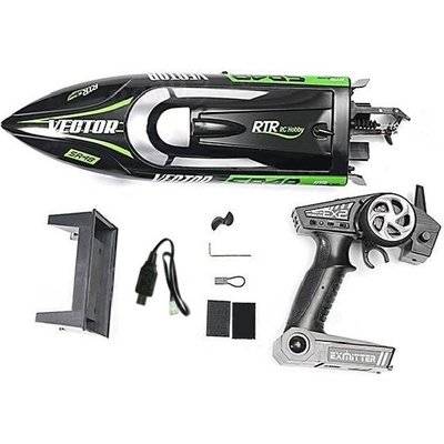 Exhobby R/C Vector SR48 Brushed Boat with Battery & USB Charger