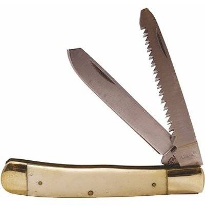 Tekut Mk5009a Tekut Double Blade Trapper Knife With Bone Handle