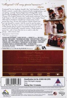Four Weddings And A Funeral  (DVD)