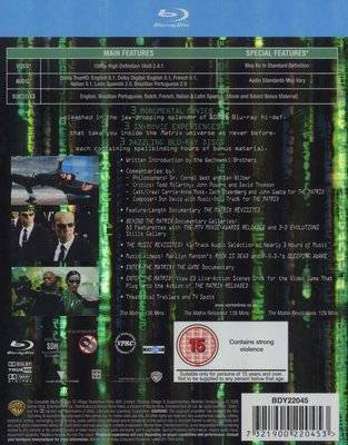 The Complete Matrix Trilogy - The Matrix / The Matrix: Reloaded / The Matrix: Revolutions (Blu-ray d