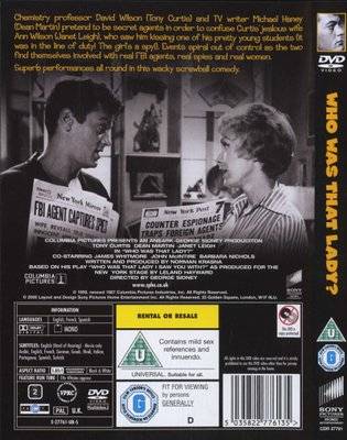 Who Was That Lady (English, French, Spanish, DVD)