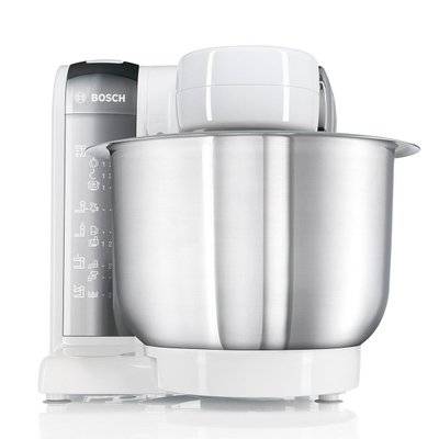 Bosch MUM4 600W Kitchen Machine (White and Chrome)
