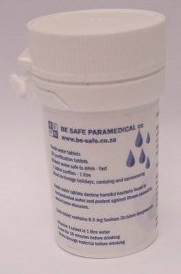 Be Safe Paramedical Water Purification Tablets (Pack of 50)
