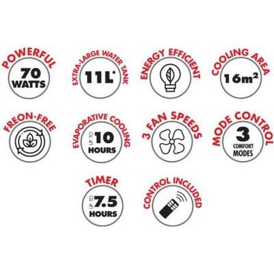 Bennett Read 3-In-1 Air Cooler with Remote Control (11L) Picture 3