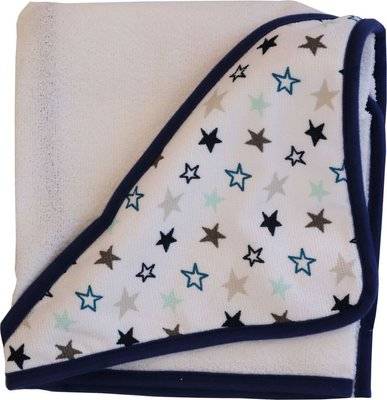Snuggletime Supersoft Hooded Microfibre Towel (Blue Star)