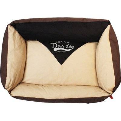 Dog's Life Vintage Lounger Waterproof Summer Bed (Brown)
