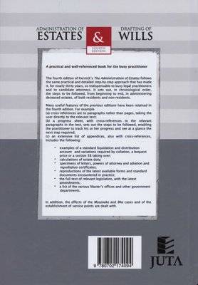 Administration of estates and drafting of wills (Hardcover, 4th ed) Picture 2