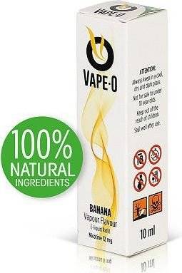 Vape-O Nicotine Refill Liquid 10ml - Banana Flavour 12mg
