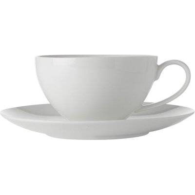 Maxwell & Williams White Basics Coupe Breakfast Cup & Saucer (400ml) Picture 1