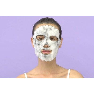Skin Republic Bubble Purifying + Charcoal Oxygen Cleanse Face Mask Sheet (20ml)