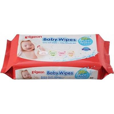 Pigeon Baby Wipes 82's Chamrose (Refill Pack)