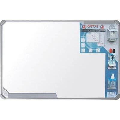 Parrot Slimline Magnetic Whiteboard (900mm x 600mm)