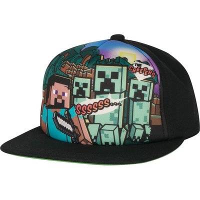 Minecraft Steve Overworld Snap Back Hat (Black) Picture 1
