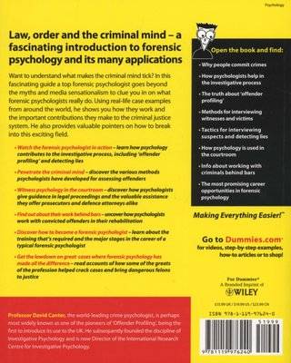 Forensic Psychology For Dummies (Paperback)