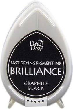 Tsukineko Brilliance Dew Drop Ink Pad - Graphite Black Picture 1