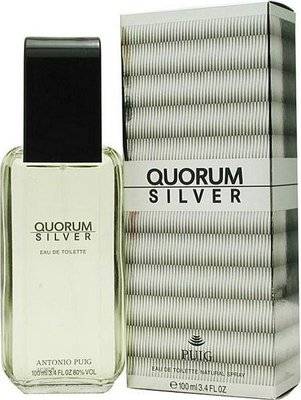 Antonio Puig Quorum Silver Eau De Toilette (50ml) - Parallel Import
