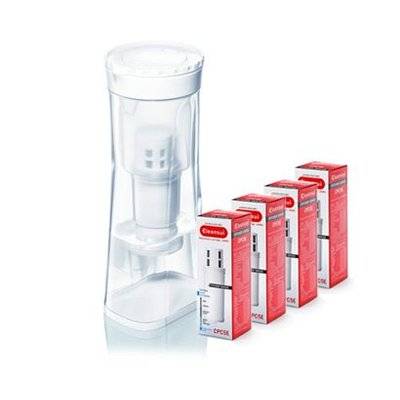 Cleansui Water Filter Jug with 4 Replacement Cartridges (CP015E)
