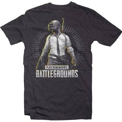 PUBG Level 3 Mens T-Shirt (Charcoal Melange)