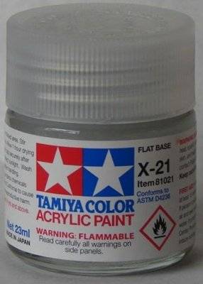 Tamiya X-21 Flat Base (Acrylic Model Paint)