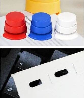 Eco Staple-Less Stapler (Yellow)