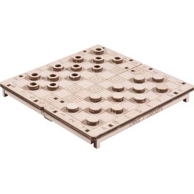 Wooden.City Wooden 2-in-1 Boardgame - Chess/Checkers