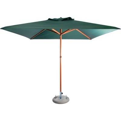 Cape Umbrellas Tokai Patio 2.5m Wooden Classic Line Umbrella (Green) (Square) Picture 1
