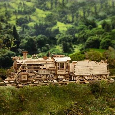 Robotime ROKR Scale Model Vehicle - Prime Steam Express (1:80 Scale)(308 Pieces)