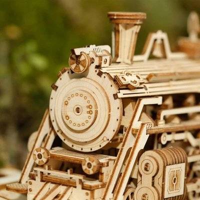 Robotime ROKR Scale Model Vehicle - Prime Steam Express (1:80 Scale)(308 Pieces)