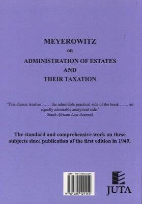Meyerowitz on administration of estates and their taxation (Paperback)