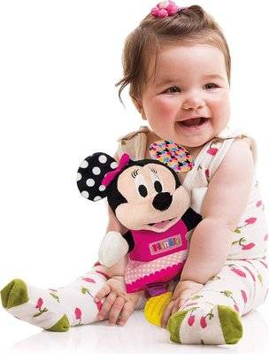 Disney Baby Minnie Basic Plush Rattle