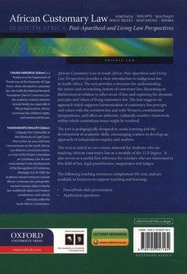 African Customary Law in South Africa (Paperback)