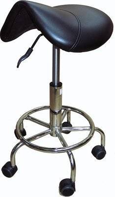 Saddle Cutting Stool with Gas Lift (Black)