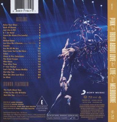 The Truth About Love Tour - Live From Melbourne (Blu-ray disc)