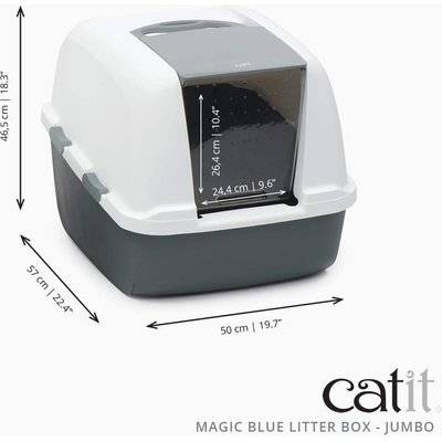 Catit Magic Blue Litter Box (Jumbo)