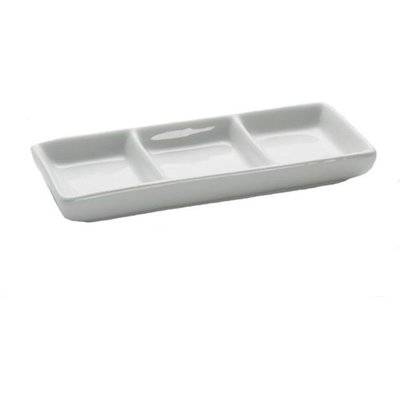 Maxwell & Williams White Basics 3 Divided Sauce Dish(15cm)