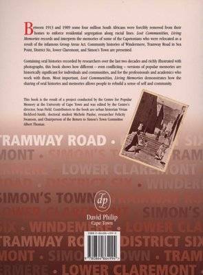 Lost Communities, Living Memories - Remembering Forced Removals In Cape Town (Paperback) Picture 2