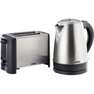 Salton 2-Piece Kettle and Toaster Breakfast Pack (Stainless Steel)