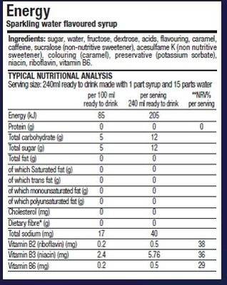 Sodastream Classics - Xstream Energy Syrup (440ml)