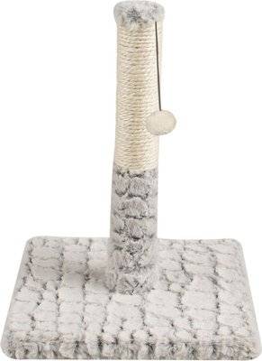Rex Cat Scratch Post (Grey Plush)