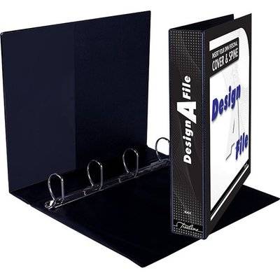 Design-A-File 4 D-Ring (A4)(40mm)(Black)(Box of 10)