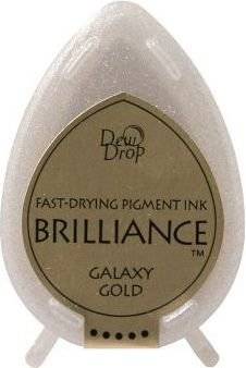 Tsukineko Brilliance Dew Drop Ink Pad - Galaxy Gold Picture 1