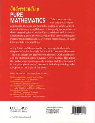 Understanding Pure Mathematics (Paperback)