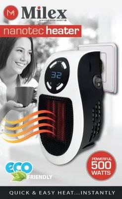 Milex Nanotec Wall Plug Heater (White)