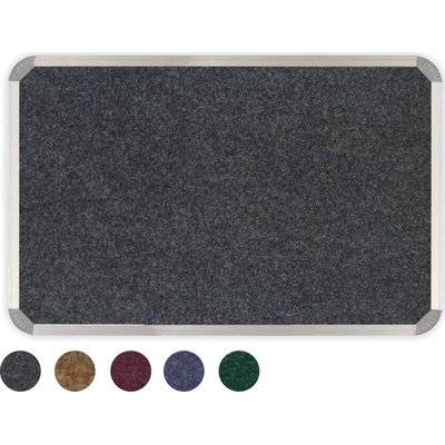 Parrot Carpet Bulletin Board with Aluminium Frame (1800mm x 1200mm)(Laurel/Grey)