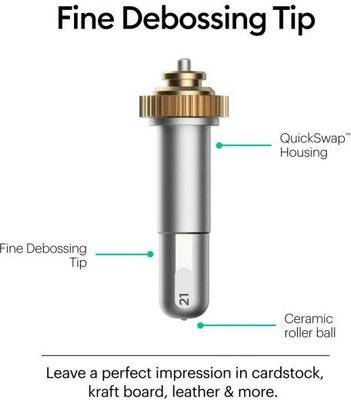 Cricut Maker Debossing Tip with QuickSwap Housing - Compatible with Cricut Maker / Explorer