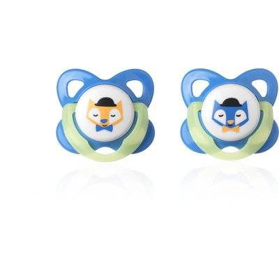 Tommee Tippee - Essentials Glow-in-the-Dark Soother (6 - 12 Months | Supplied May Vary | 2 Pack)