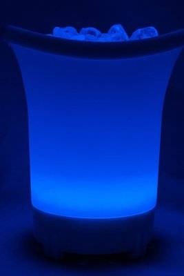 Polaroid Colour Changing LED Ice Bucket with Built in Bluetooth Speaker (Small)